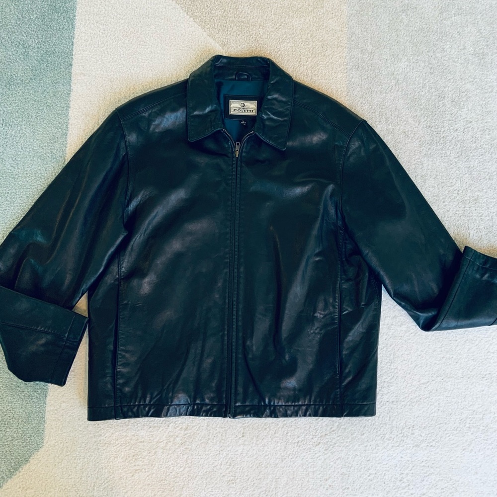 Classic Coletti Black Genuine Leather Jacket